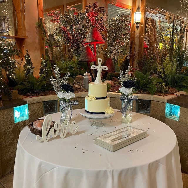 Custom Gold Tone Handle Knife & Server Set Personalized Wedding Cake Server Set Bridal Shower Gift Cutting Set for 50th Anniversary Gift