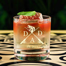 Dad Est 2023 Fishing Whiskey Glass New Dad Gift First Father's Day Established Date Birthday Fishing Whiskey Glass Gift from Wife Mom