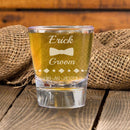 Set of 5 Personalized Tuxedo Bowtie Shot Glasses Groomsmen Proposal Gifts Groom Custom Wedding Engraved Shot Glasses Bachelor Party Gifts