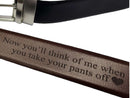 Personalized Leather Belt Valentines Day Gift for Him Custom Gift Real Leather Belt Husband 3rd Anniversary Boyfriend Unique Birthday Gift