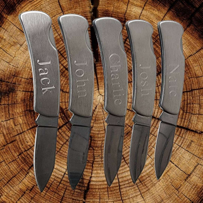 Engraved Pocket Knife for Groomsmen Best Man Father of the Bride Wedding Proposal Gift Box Personalized Custom Knives Set of Groomsmen Gift