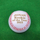 Personalized Rookie of the Year Baseball or Mini Bat Gift Little League Gift Custom Engraved Gift for Him Team Trophies Baseball Fan Bats