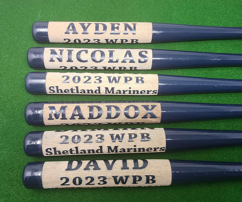 Personalized Baseball or Mini Bat Gift Little League Team Trophies