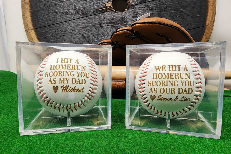 Custom Fathers Day Baseball Personalized Gift for Dad First Fathers Day Gift