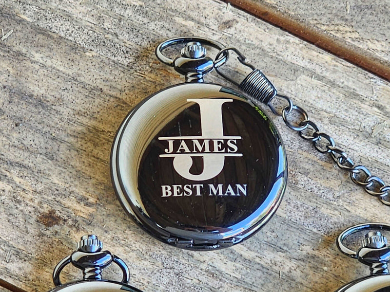 Personalized Pocket Watch Perfect Groomsmen Proposal Gift Engraved Best Man Pocket Watches Gifts for Him