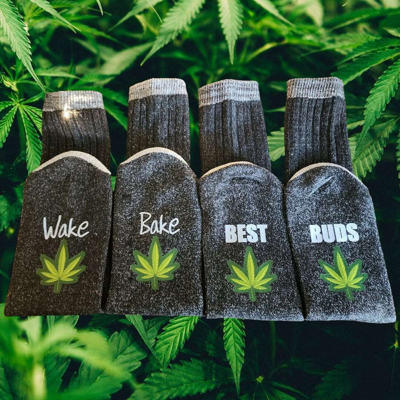 Funny Weed Socks, 420 Socks, Cannabis Socks Funny Pot Socks Men's gag gift socks Gift for Him, Dad, Brother Grandpa Stocking Stuffer