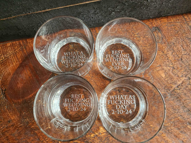 Funny Personalized Groomsmen Gift Whiskey Glass Side and Bottom engraving Groomsmen Proposal Gifts Best Man Whiskey glasses Bachelor Gifts