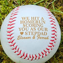 Personalized Stepdad Baseball Gift | Engraved Bonus Dad Keepsake