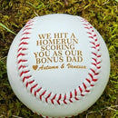 Personalized Stepdad Baseball Gift | Engraved Bonus Dad Keepsake