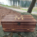 Wood Box Whiskey Decanter Personalized Whiskey Decanter Custom Bourbon Decanter Wood Gift Box Groomsmen Gifts for Dad Him Christmas Gift