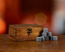 Personalized Square Whiskey Stones Wood Box Gift Set Whiskey Gift Bourbon Stones Father's Day Gift for Dad Groomsmen Perfect Gift for Him