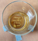 Personalized 'I Win' Whiskey Glass, Funny Valentine's Day Gift