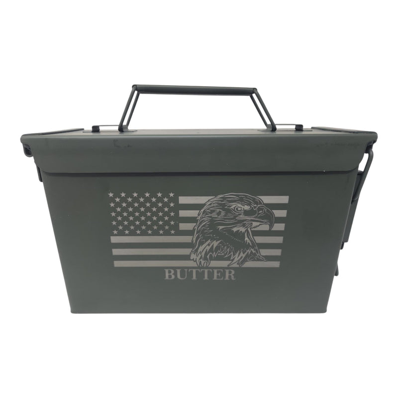 Personalized American Flag Guns Ammo Can Groomsmen Proposal Gifts for Husband Anniversary Birthday Gift for man