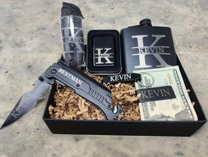 Personalized Groomsmen Gift Box Set Roman design Groomsmen Proposal Gifts Bachelor Party Gifts