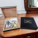 Custom Monogram Cigar Humidor Keepsake Wood Box Personalized Box Groomsmen Proposal Gifts Graduation Gift for Him