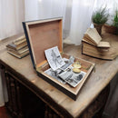 Custom Monogram Keepsake Wood Box Personalized Box Groomsmen Proposal Gifts Graduation Gift for Him