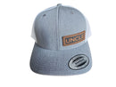 Personalized Uncle Snapback Hat, Custom Leather Patch, Outdoorsman Gift