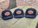 Personalized Groomsmen Hats – Leather Patch Wedding Party Caps
