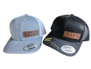 Personalized Papa Hat | Laser-Engraved Leather Patch Snapback