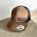 Personalized Leather Patch Snapback Hat | Gift for Pops