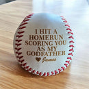 Personalized Godfather Baseball Set – Laser Engraved Hat & Bat Gift
