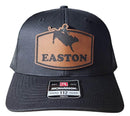 Personalized Bull Riding Hat | Custom Leather Name Patch Youth or Adult Trucker Cap | Kids Gift for Him or Her, Cowgirl, Rodeo, Birthday
