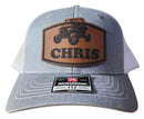 Personalized UTV SxS Hat | Custom Leather Name Patch Trucker Cap for Kids & Adults | Gift for Kid Birthday Gift Him Hat