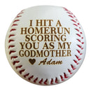 Personalized Baseball or Softball Gift for Godmother perfect Mother's Day or Valentines day Gift