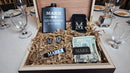 Groomsmen Proposal Gift Set – Personalized Monogram Keepsake Wood Box, Best Man & Wedding Party Gift for Him