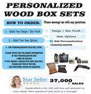 Groomsmen Proposal Gift Set – Personalized Monogram Keepsake Wood Box, Best Man & Wedding Party Gift for Him