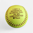 Personalized Baseball or Softball Gift for Girlfriend perfect Valentines Day Gift from boyfriend