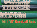 Custom Engraved Mini Baseball Bat Groomsmen Proposal Gift