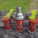 Custom Engraved Cocktail Shaker Set, Whiskey Martini Glasses, Personalized Martini Cocktail Shaker, Father Day Christmas Gift for Him Mom