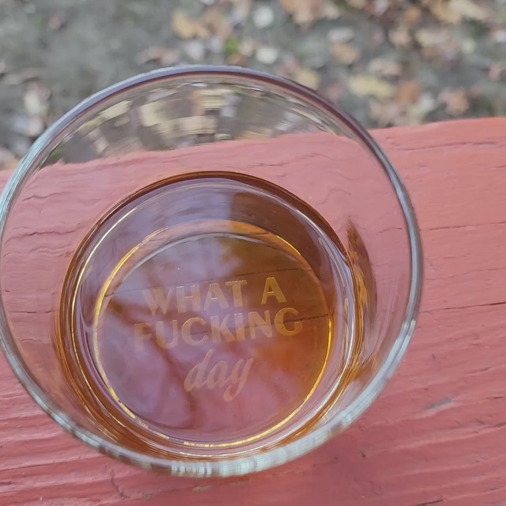 Custom Engraved Whiskey Glass, Funny Retirement Gift, Bourbon Cocktail Glass