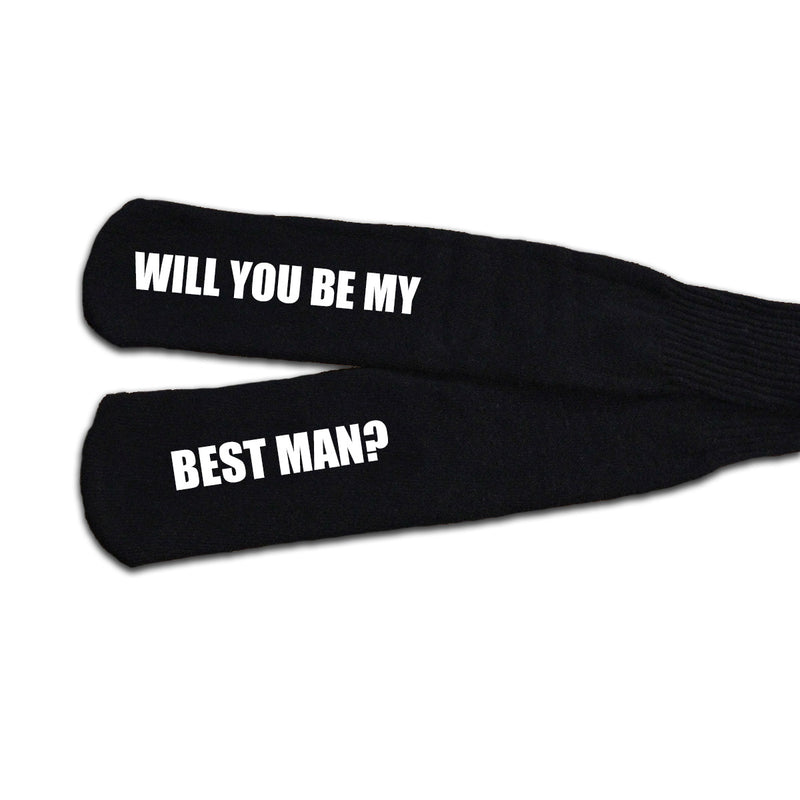"Will You Be My Best Man?" Best Man Proposal Socks