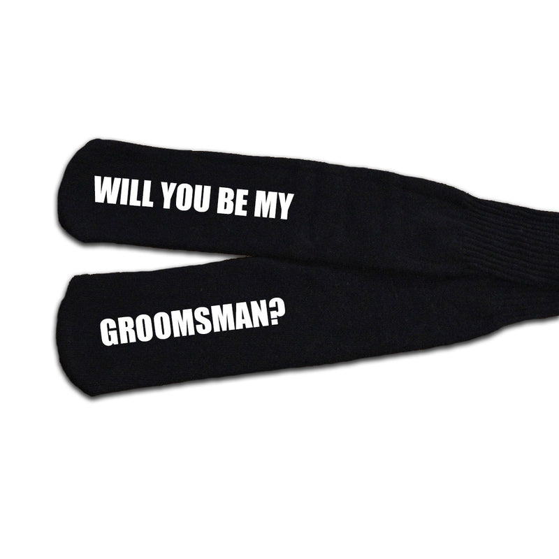 "Will You Be My Groomsman?" Groomsman Proposal Socks