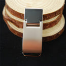 Personalized Silver Hinged Money Clip Perfect Father's Day Gift for Husband, Boyfriend Father's Day Gifts for Dad, Engraved Money Clip