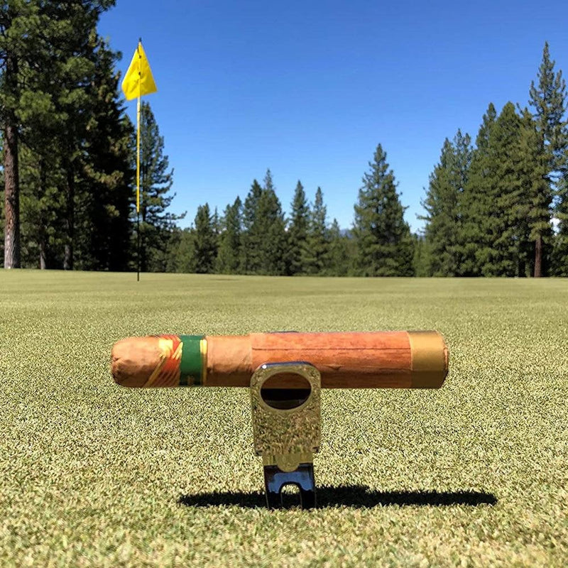 Personalized Fathers Day Cigar holder Golf Gift - cheapgroomsmengifts