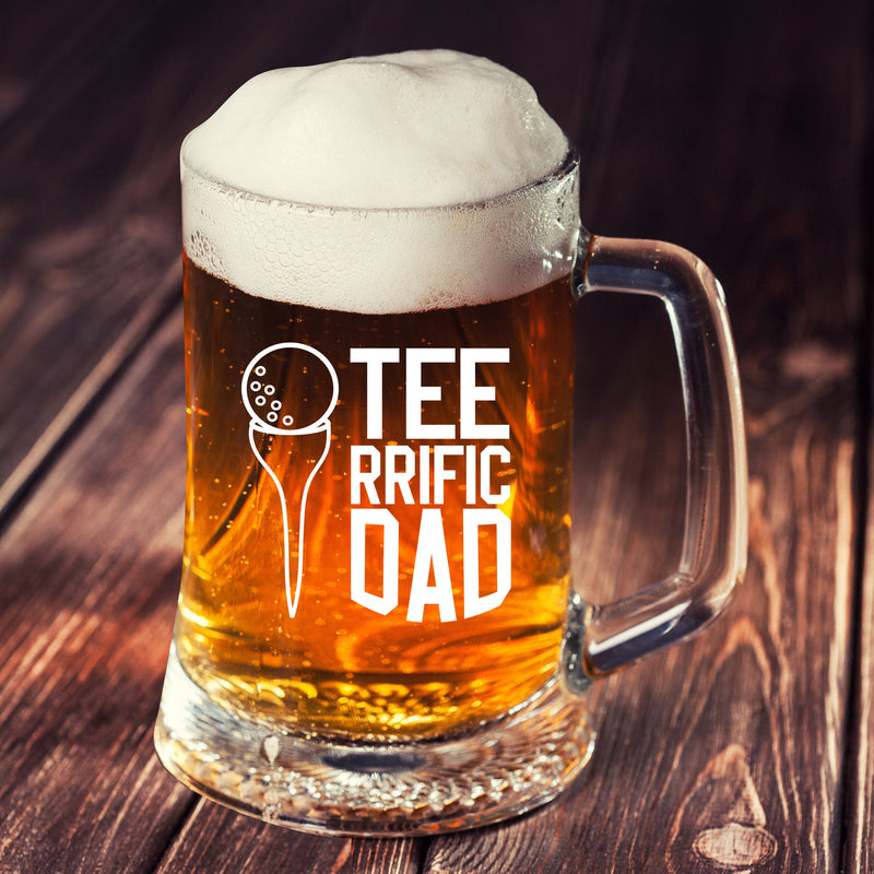 Funny Golf Gift Beer Mug Tee rrific Dad Father&