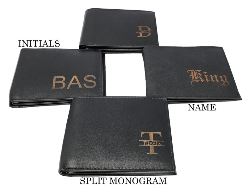 Set of 4 Personalized Men's Leather Wallets Groomsmen Gift Leather Wallet Groomsmen Proposal Gifts Best Man Bachelor Party Gifts 5 6 7 8 9
