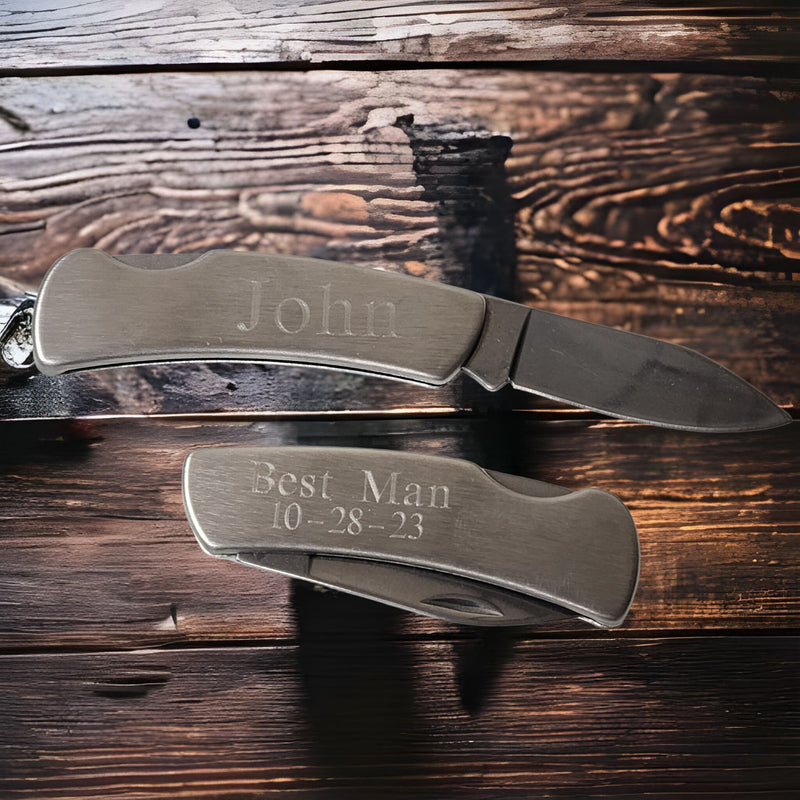 Engraved Pocket Knife for Groomsmen Best Man Father of the Bride Wedding Proposal Gift Box Personalized Custom Knives Set of Groomsmen Gift