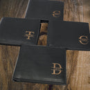 Personalized Mens Leather Wallet Valentines Day Gift for Him Custom Gift Engraved Leather Wallet Husband 3rd Anniversary Boyfriend Gift