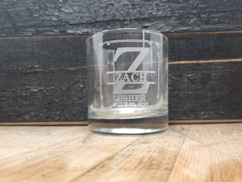 Custom Groomsman Proposal whiskey glass gifts