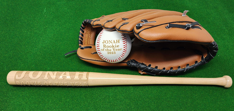 Personalized Rookie of the Year Baseball or Mini Bat