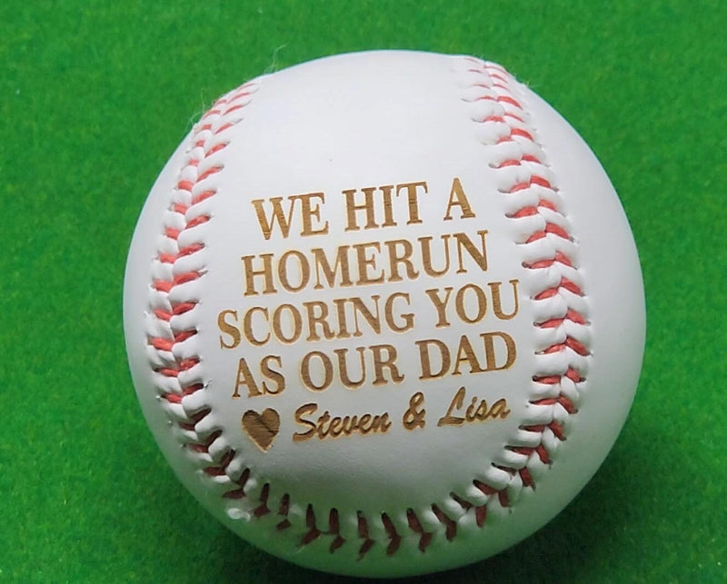 Custom Fathers Day Baseball Personalized Gift for Dad First Fathers Day Gift