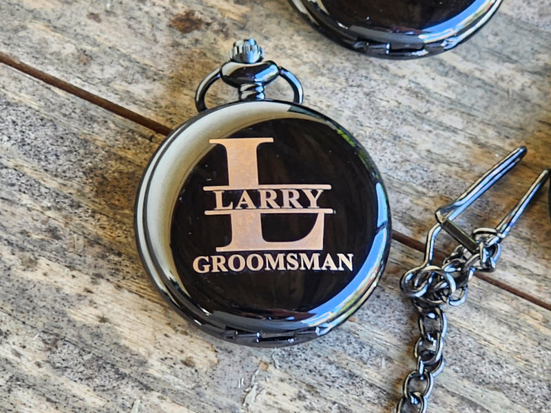 Personalized Pocket Watch Perfect Groomsmen Proposal Gift Engraved Best Man Pocket Watches Gifts for Him