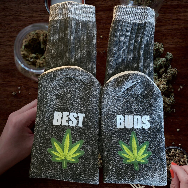 Funny Weed Socks, 420 Socks, Cannabis Socks Funny Pot Socks Men's gag gift socks Gift for Him, Dad, Brother Grandpa Stocking Stuffer