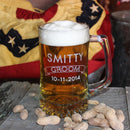 Personalized 25 oz. Wedding Party Glass Sports Beer Mug - cheapgroomsmengifts