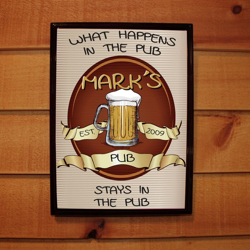 Personalized Beer Pub Wood Bar Pub Sign - cheapgroomsmengifts