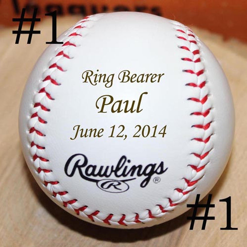 Personalized Laser Engraved Baseball - cheapgroomsmengifts